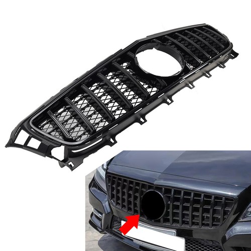 GTR Style Frontgrill für Mercedes Benz CLS Klasse W218 2011-2014 Schwarz - Bild 2 von 12