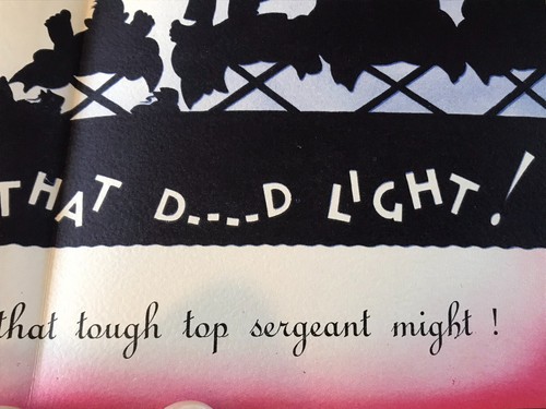 Tarjeta de felicitación de la Segunda Guerra Mundial NO OLVIDES TU CUMPLEAÑOS Home Front Segunda Guerra Mundial divertido soldado ejército - Imagen 6 de 8