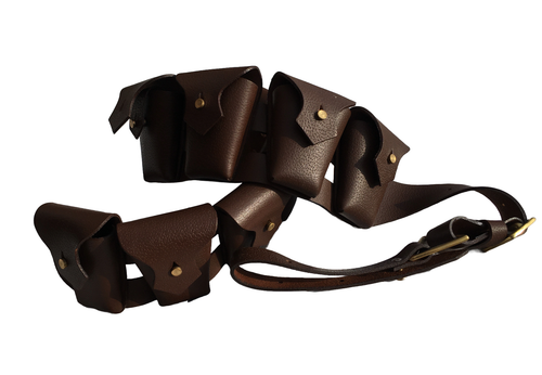 British P-1903 Leather 9 Pocket LEATHER Bandolier-PEBBLE LEATHER - 第 4/5 張圖片