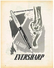 ADVERTISING 1952 EVERSHARP Fountain Pen