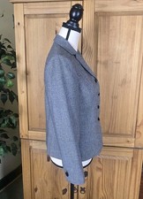 Kasper Skirt Suit Size Petite 6P Two Piece Set, Black-White Tweed Career 5