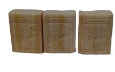 3 Bars BELA Orange Zest Soap 3.3 oz Ea French Triple Milled Bar Moisturizing