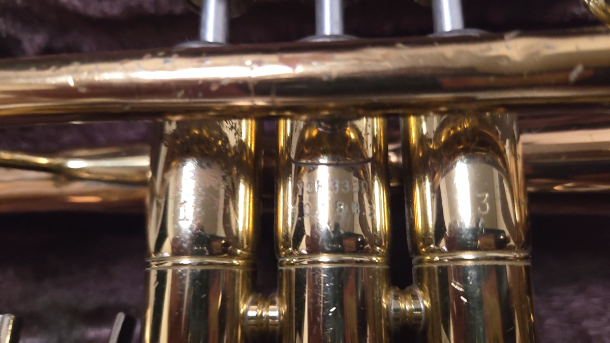 YAMAHA YCR-3330 ショートコルネット ゴールドブラス #3137 YAMAHA YCR-3330 Cornet Short Model Gold Brass ML Bore Tested w