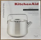 KitchenAid Stainless Steel Whistling Induction Teakettle, 1.9 Quart, Brushed