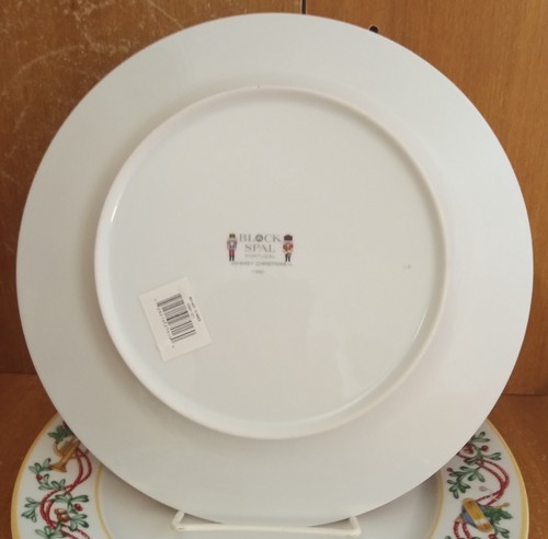 Block Spal WHIMSY CHRISTMAS Dinner plate set of 4, 10 5/8", Portugal, New / NWT - Picture 10 of 12