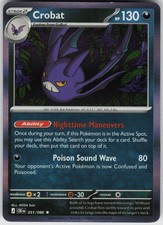Crobat 051/086 Rare Chaos Rising Pokemon Holo Near Mint