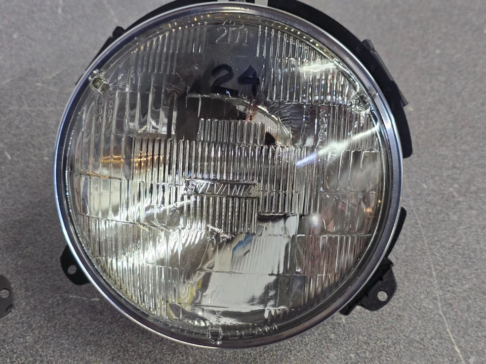 PAR DE FAROS DE HAZ SELLADO ORIGINALES RESTAURADOS PORSCHE 911 912E 930 PUNTO 68-86 #24 Foto 2 de 4