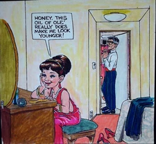 Oil of Ole Womens Makeup Robert James Wright Comic Book Humor Studio Cartoon 1/1
