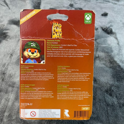 Conkers Bad Fur Day Conker (Totaku Figure #27) Gamestop Exclusive - NEW! - Picture 6 of 12