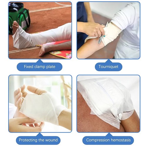 1-10pcs Emergency Triangular Bandage Thick Medical Non-Woven Fixation Bandages - Picture 7 of 11