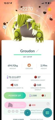 PoGo  Shiny Ruby Groudon Go Tour Kalos 2026 Special BG  Trade 20k-80k Stardust