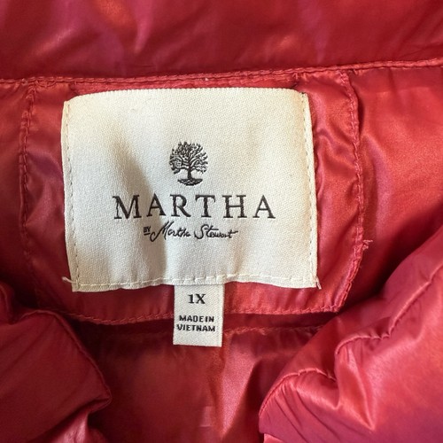 Martha Stewart Women's Plus Short Sleeve Quilted Down Puffer Vest Size 1X - Bild 9 von 11