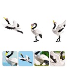 3PCS Simulated Red-crowned Crane Micro Landscape Bonsai Decor (Random Style)