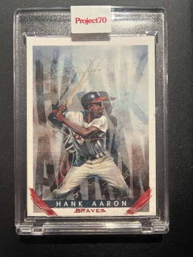 2021 Topps Project 70 Hank Aarons 15 Different Artists + Combo Aaron/Freeman - Picture 6 of 21