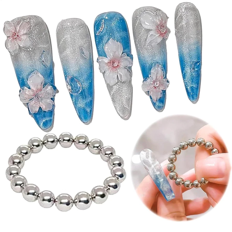 Cat Eye Nagel Magnet Perlen Katze Augengel Nagellack Magnet Perlenkugeln - Bild 4 von 4