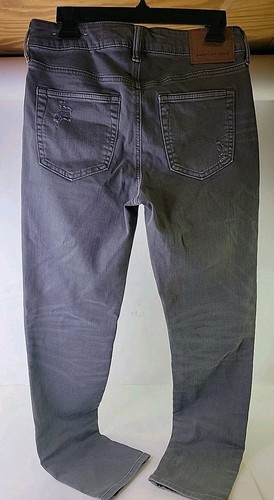 American Eagle Out Herren grau Standard Fit Hose Airflex Größe 29x32. - Bild 5 von 17