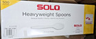 Solo Heavyweight Plastic Spoon, White, 500-count Kitchen Home Party Supplies USA