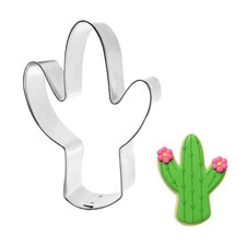 Cactus 4'' Cookie Cutter Metal Western Native Made in the USA