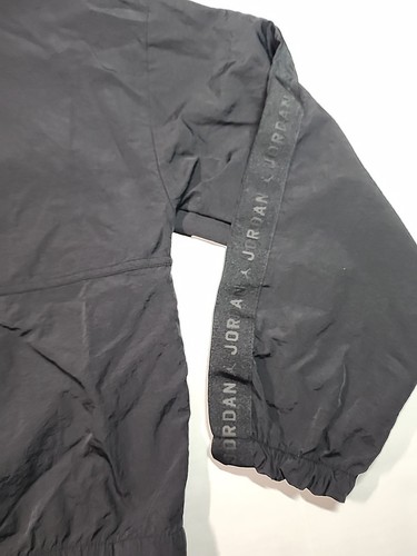 Nike Air Jordan Big Kids Girls' Jumpman Woven Taping Light Jacket Black Size M - Picture 16 of 21