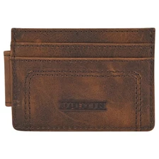 Justin Men's Western Brown Card Wallet with Money Clip 22125662M2