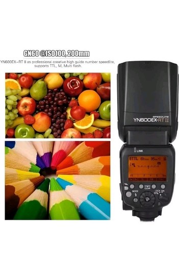 Flash wireless YONGNUO YN600EX-RT II Speedlite HSS Master TTL per fotocamera Canon - Foto 9 di 10