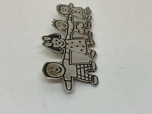 Vintage EFS Mexico 925 Sterling Silver Save The Children Brooch Pin - Picture 4 of 16