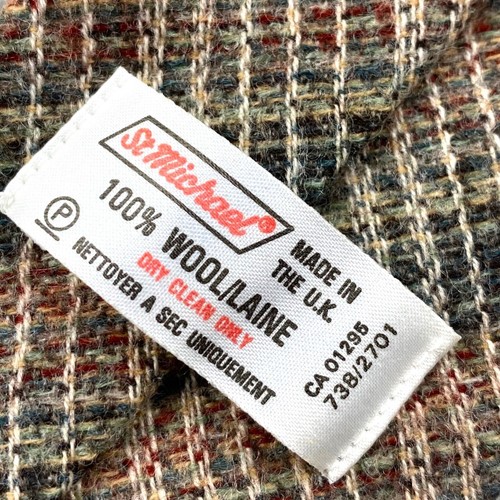 Cravatta lana St Michael vintage made in UK retrò ufficio smart work wear lana - Foto 7 di 21