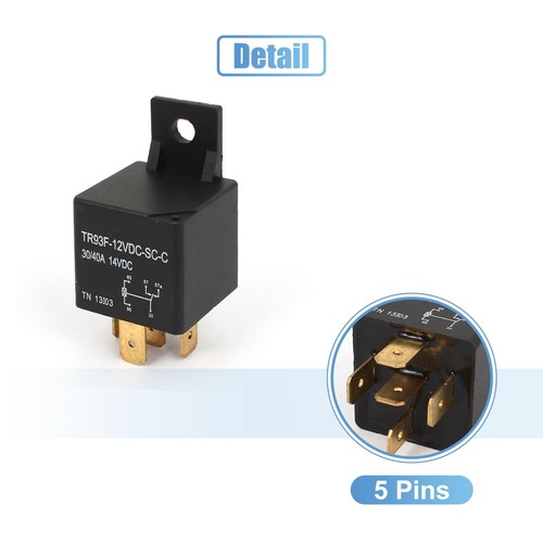 5Pin TR93F-12VDC-SC DC 12V 14V 30A 40A Universal Auto Sicherung Relais Schalter Power - Bild 4 von 6
