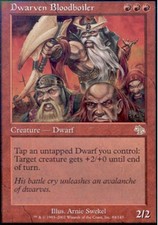 MTG English Dwarven Bloodboiler NM Normal Judgment