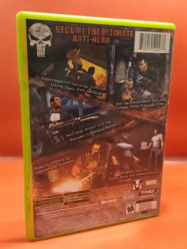 The Punisher Xbox 360 Spiel, 2005 komplett in OVP mit Handbuch CIB Marvel THQ - Bild 3 von 5