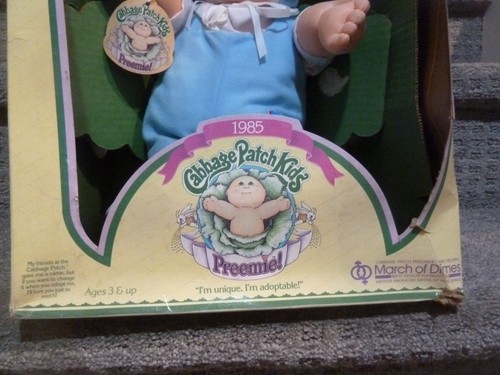 Cabbage Patch Kids March of Dimes Preemie w/ Original Box & Paperwork Vtg 1985 - Picture 5 of 11