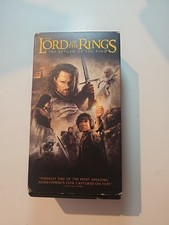 The Lord of the Rings: The Return of the King (VHS, 2004, 2-Tapes) - Good