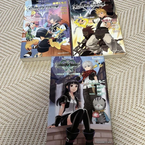 Kingdom Hearts II 1 & 2 Keys Set Used Japanese Manga Paperback Game Collectible