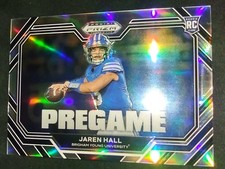 2023 Panini Prizm Draft Picks Football PREGAME Jaren Hall Silver RC #PG-7 BYU RC