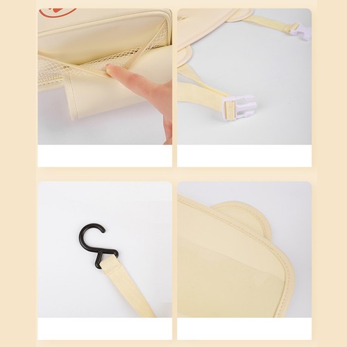 Auto Bear Auto Backseat Organizer PU Leather Tissues Box Multifunctional Phone - Photo 10 sur 12
