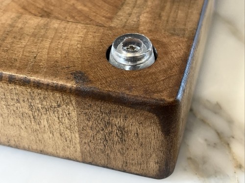 Vintage Maple Butcher Block (13x12) Cutting Board Checkered Checker End Grain (D - Picture 13 of 15