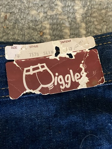 Vintage 70s WIGGLES Girls Denim Short Shorts Hot Pants Bicycle Sz 10 Slim (read) - Picture 4 of 6