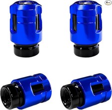 4PCS Tire Valve Stem Caps, Aluminum Alloy Car Wheel Valve Covers Leak-Proof