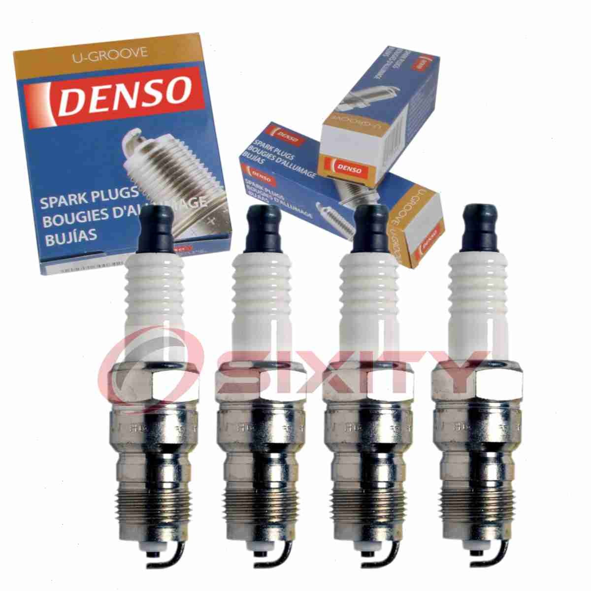 4 pc DENSO 5047 Standard U-Groove Spark Plugs for T16NR-U11 AWSF54C AWSF44C wv