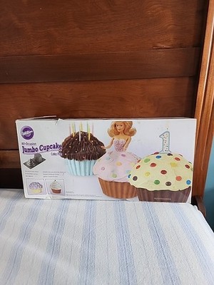 Giant Cupcake Cake Pan 10 Cup WILTON  3D Non Stick Aluminum