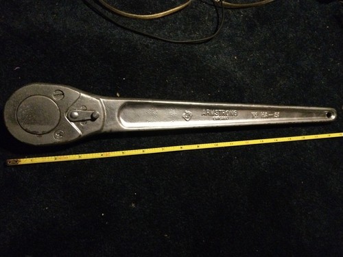 VINTAGE ARMSTRONG 3/4" INCH DRIVE RATCHET MINT CONDITION!! (NO. HA-51) - Picture 2 of 15