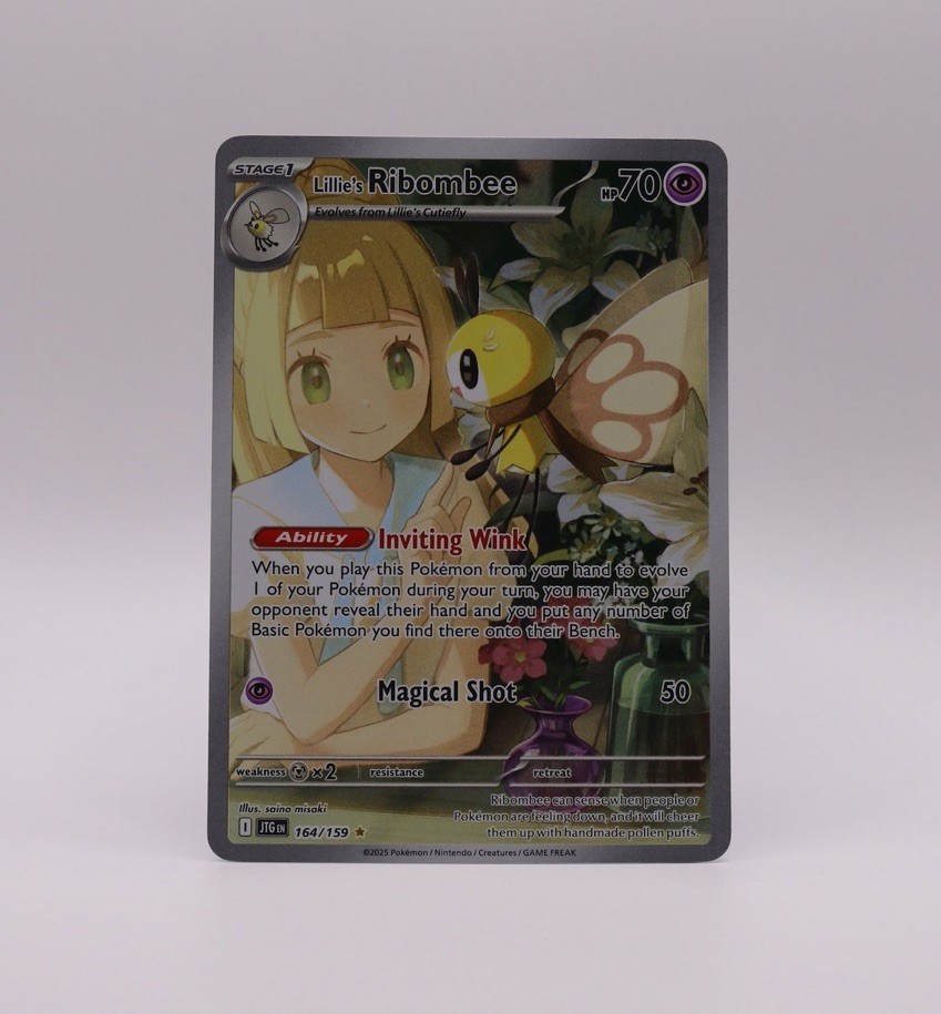 Pokemon TCG Journey Together 164/159 Lillie’s Ribombee Illustration Rare - NM