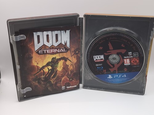 Doom Eternal Steelbook PS4 From Mondo / Collectors Edition With Game Disc - Picture 2 of 7
