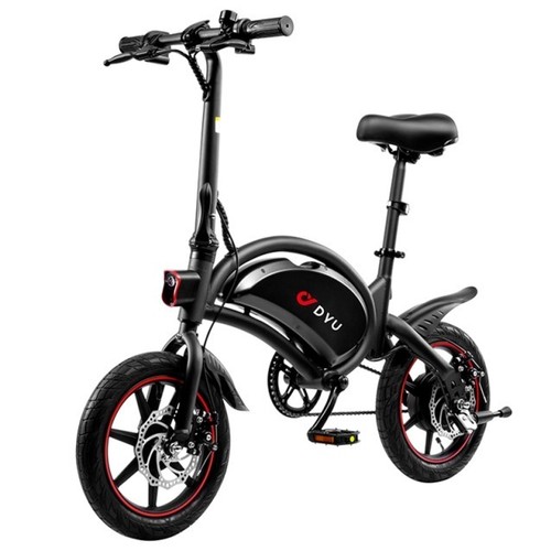 14-inch DYU D3F Folding Electric Bike E-City Commuter Bicycle Long Battery - Picture 3 of 12