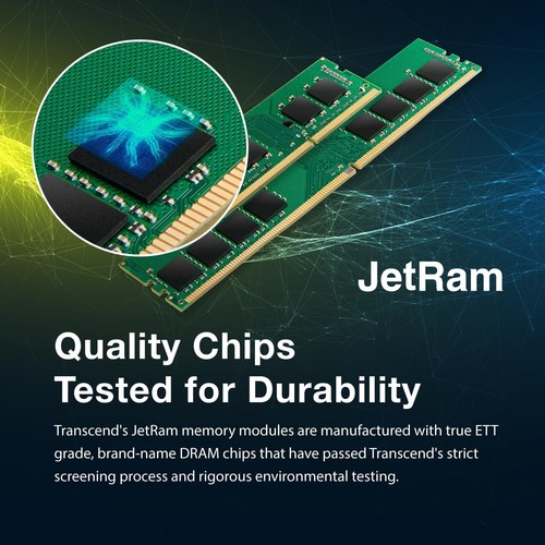 Transcend 32Go JM DDR4 3200Mhz U-DIMM 32GB For desktop computer (U-DIMM)5 - Photo 2/8
