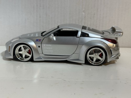 JADA DUB CITY 2003 NISSAN 350Z SILVER 1:24 DIECAST MODEL CAR NEW NO BOX - Picture 8 of 12