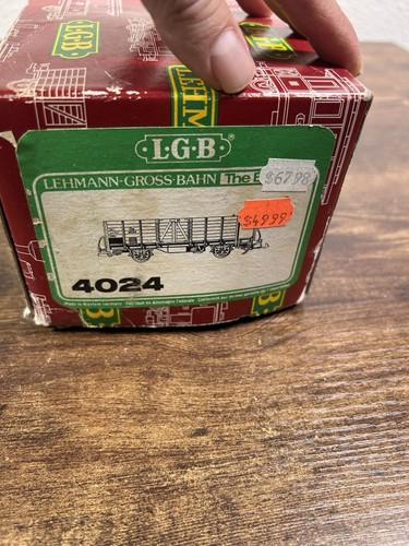 LGB Lehmann Gross Bahn Big Train COAL TRAIN CAR Gondola #4024 G Scale In Box - Picture 16 of 16