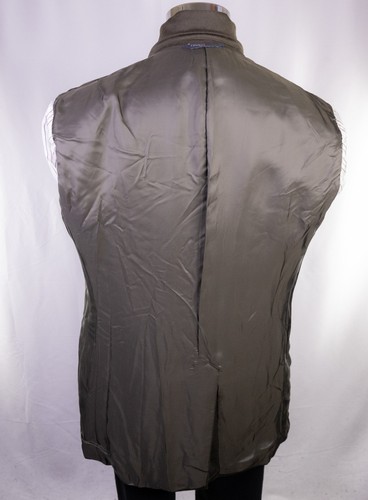 Polo By Ralp Lauren Cashmere Sport Coat Sz 44L Army Green Patch Pockets 3-Button - Picture 14 of 16
