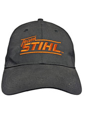 Team Stihl Chainsaw Snapback Hat Baseball Cap Black Adjustable Embroidered