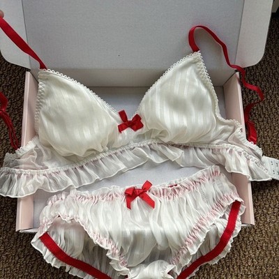 Japanese Cute Girls Bra Sets Lolita Underwear Panties Briefs School Underpants